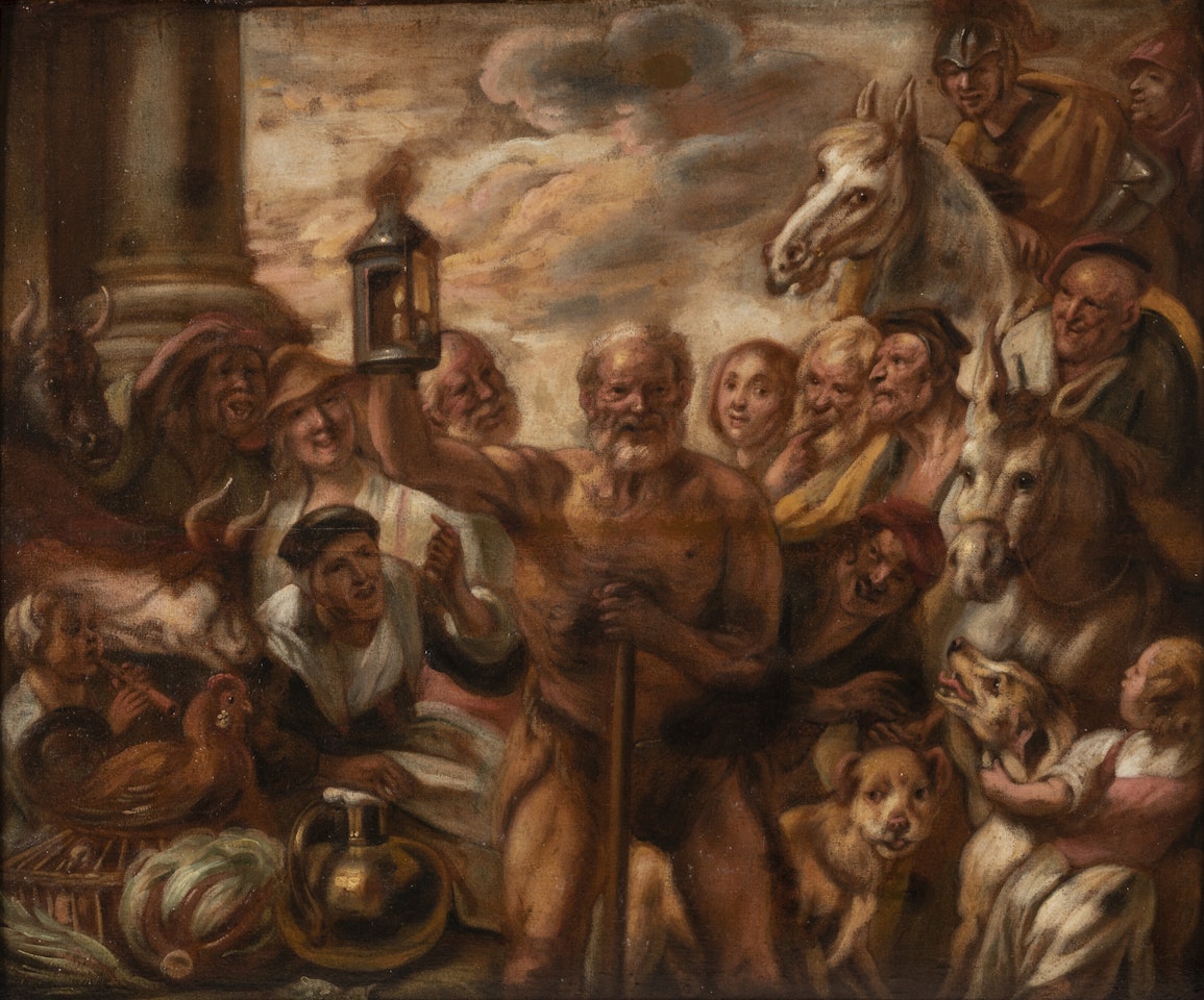 Diogenes Searching for an Honest Man by Jacob Jordaens