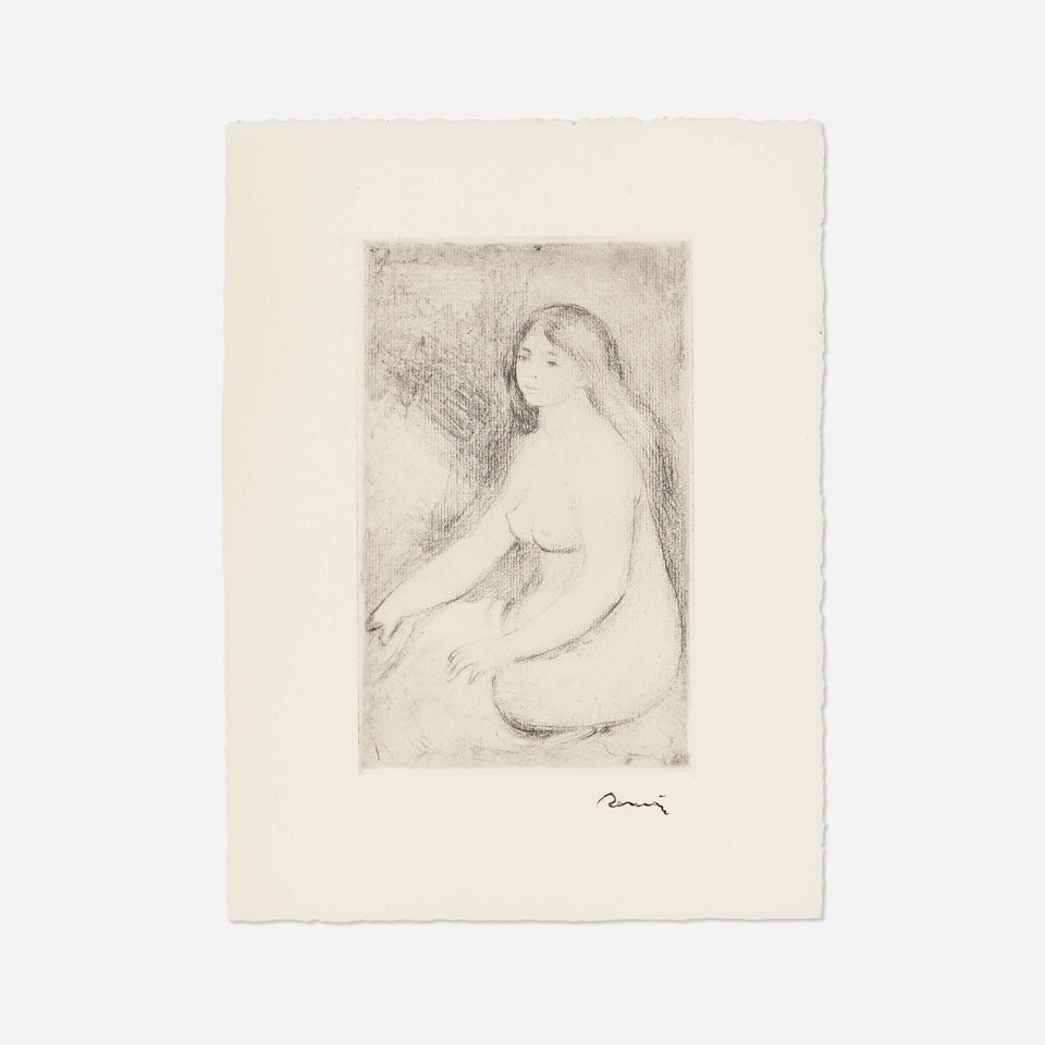 Baigneuse assise (from La vie et l'oeuvre de Pierre-Auguste Renoir) by Pierre-Auguste Renoir