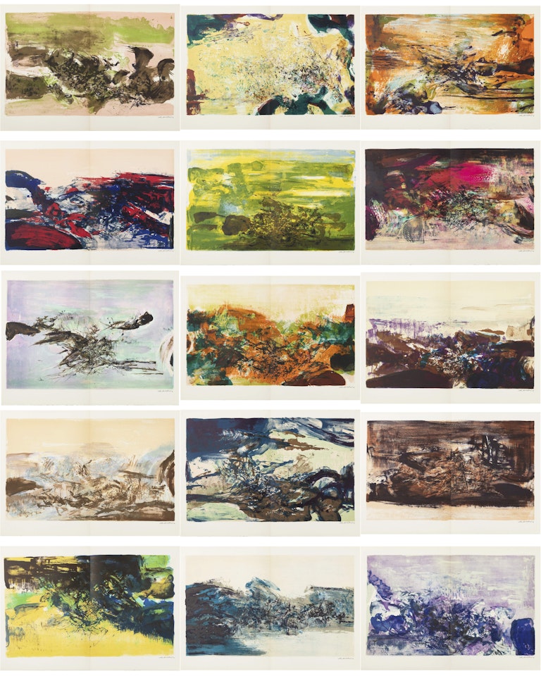 À la Gloire de l'Image et Art Poétique (Ågerup 271-285) by Zao Wou-Ki