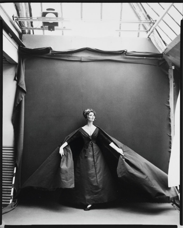 Suzy Parker, model. Dress by Dior, Paris by Richard Avedon