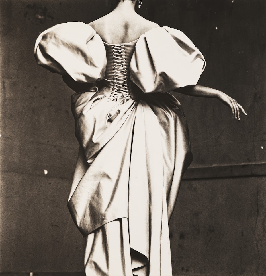 Christian Lacroix, Duchesse satin dress, Paris by Irving Penn