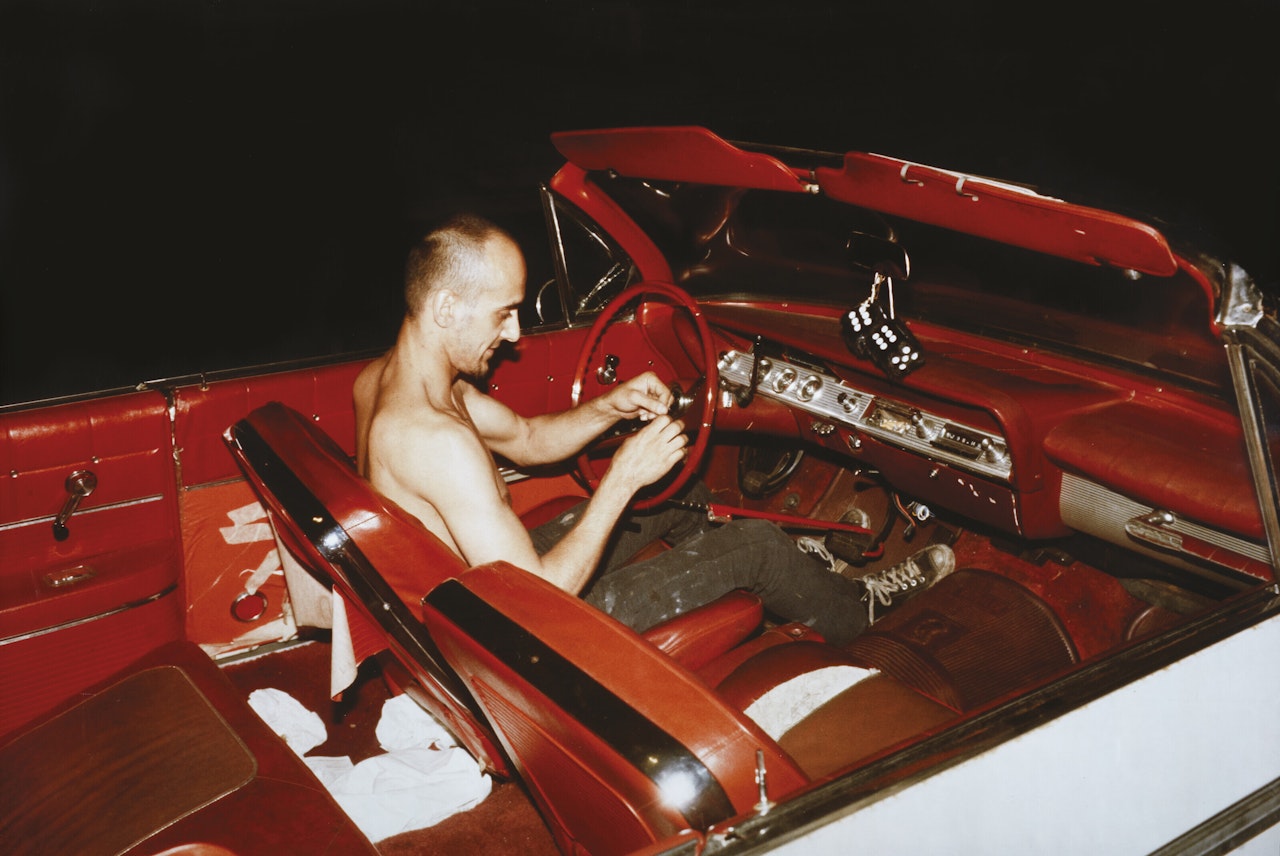 Bruce in his car, NYC by Nan Goldin