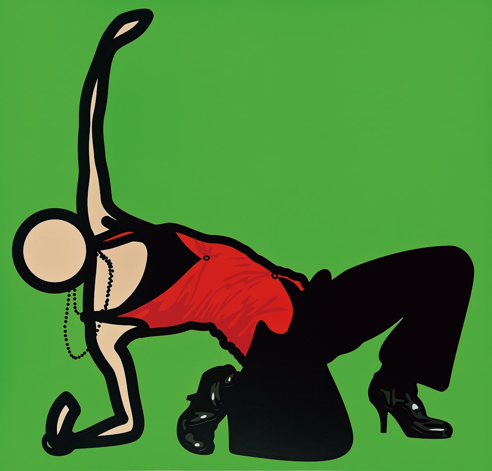 Caterina Dancing in Black Trousers. 3. by Julian Opie