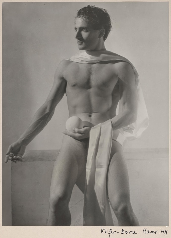 Male Nude with Orb by Dora Maar