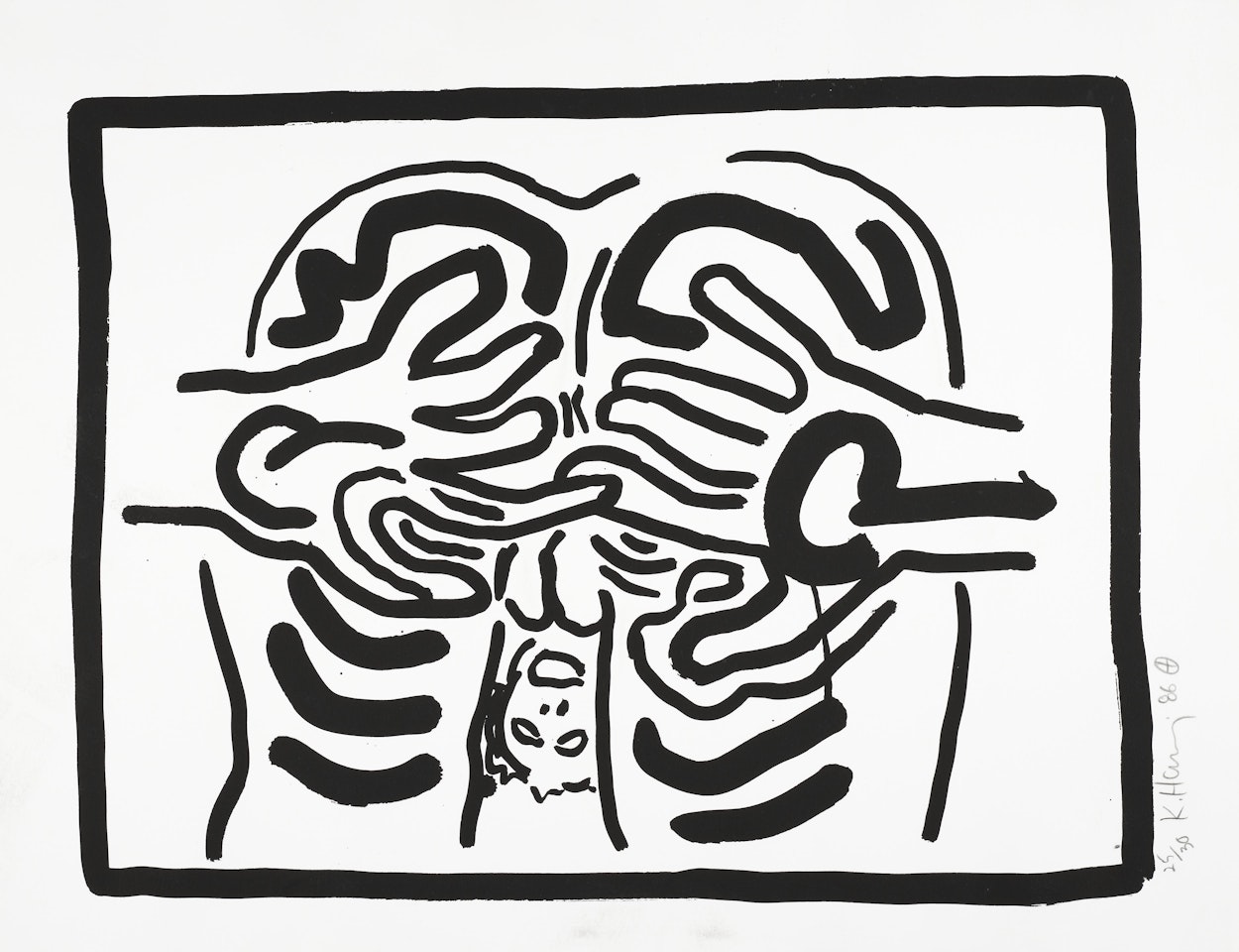 Untitled, from Bad Boys by Keith Haring