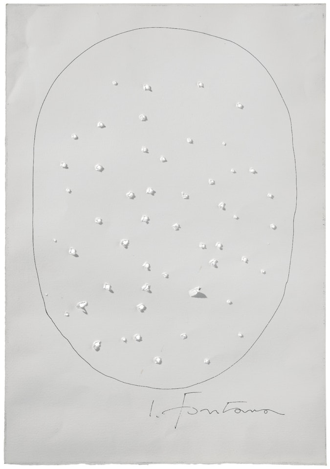 Concetto spaziale by Lucio Fontana