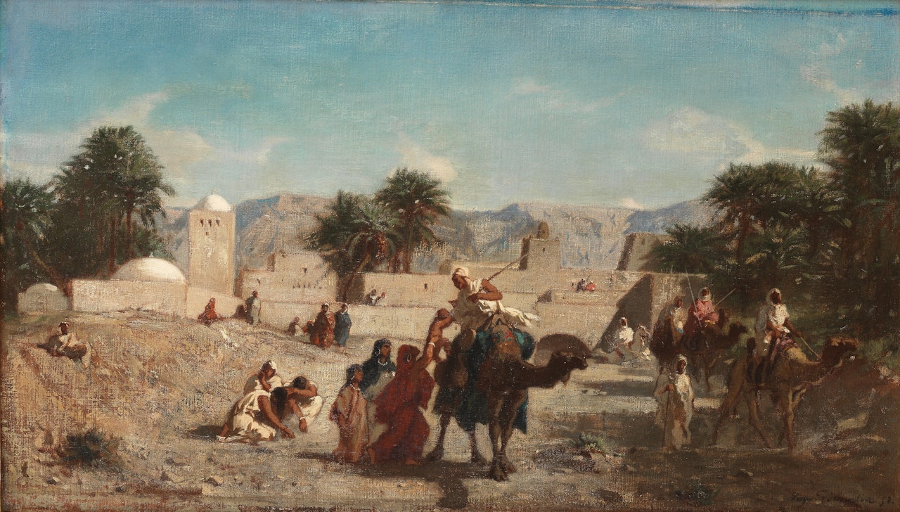 Le depart des guerriers by Eugene Fromentin