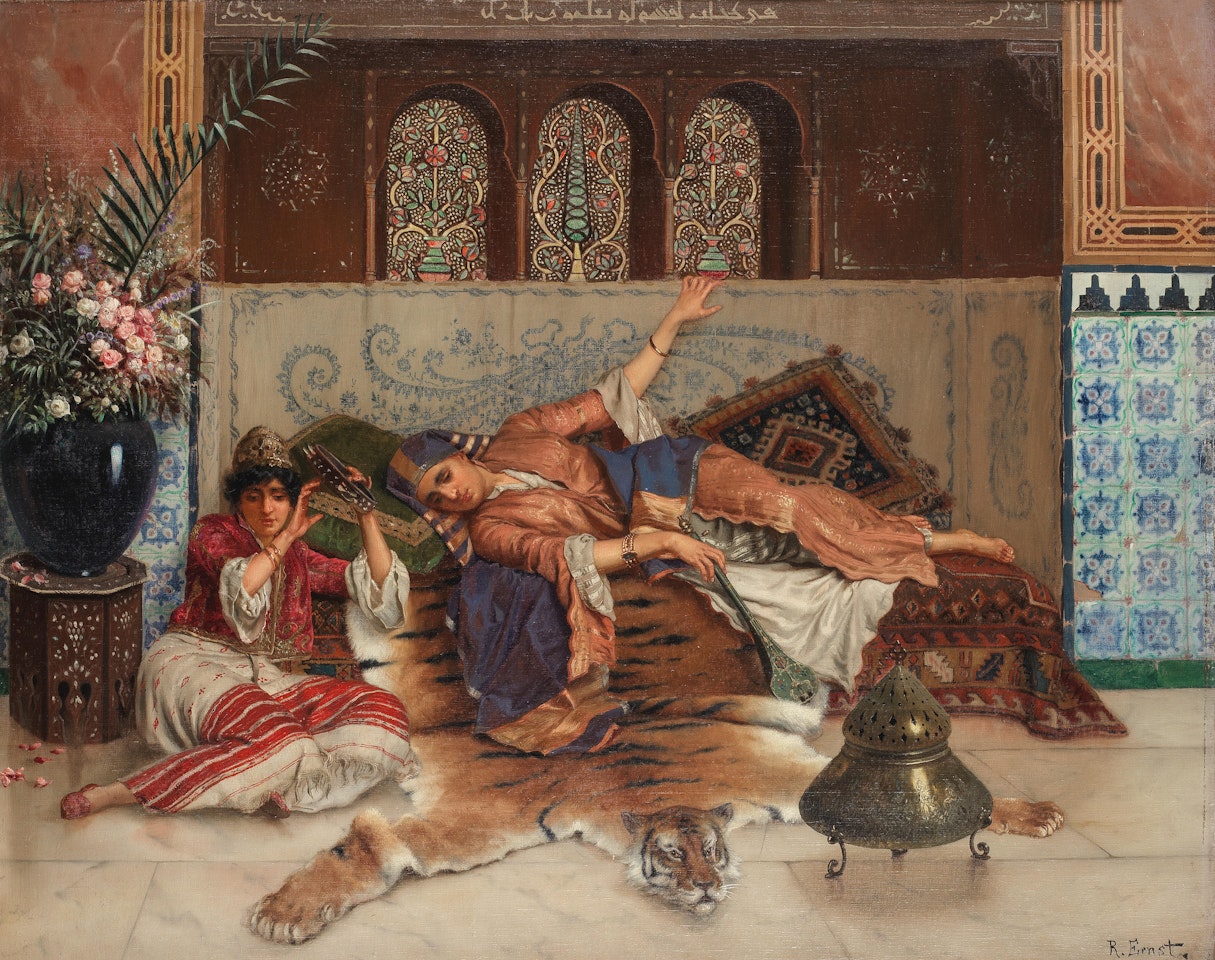 Musicians at rest by Rudolf Ernst