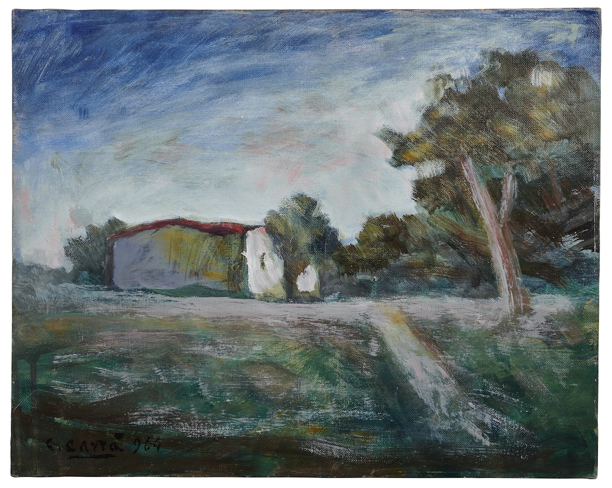 Paesaggio con albero by Carlo Carra