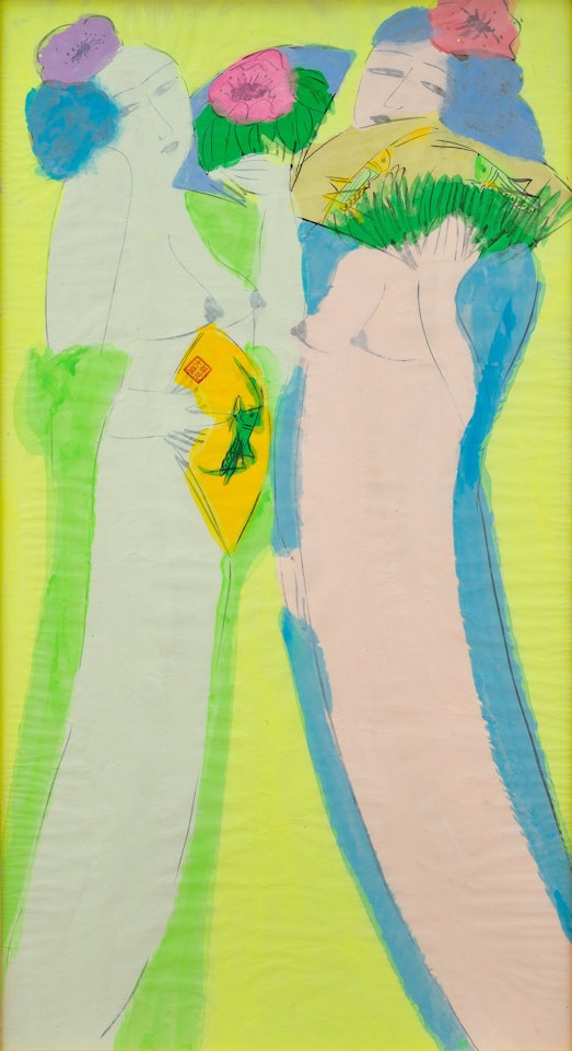 Two Ladies by Walasse Ting