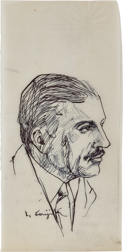 Portrait d'homme by Leonard Tsuguharu Foujita