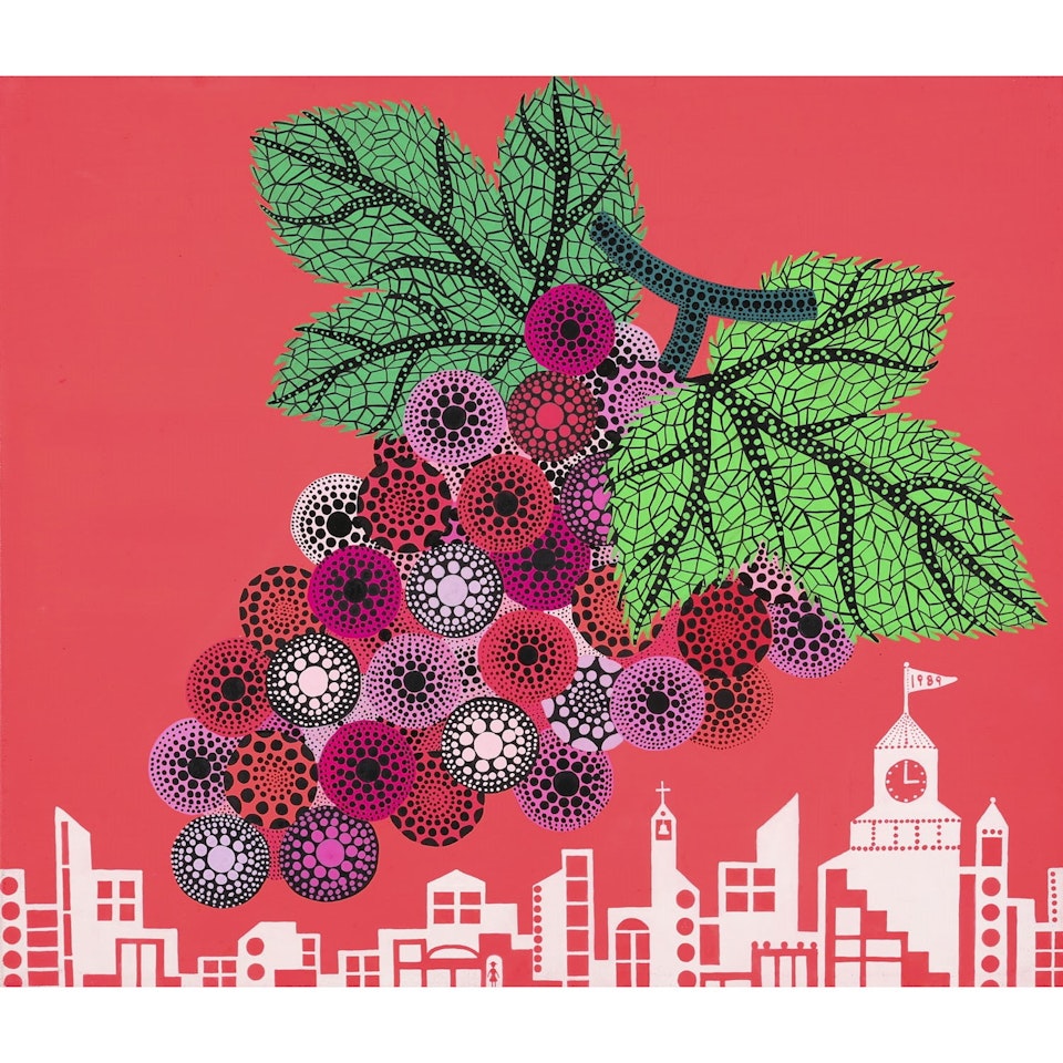 SUNSET GRAPES by Yayoi Kusama