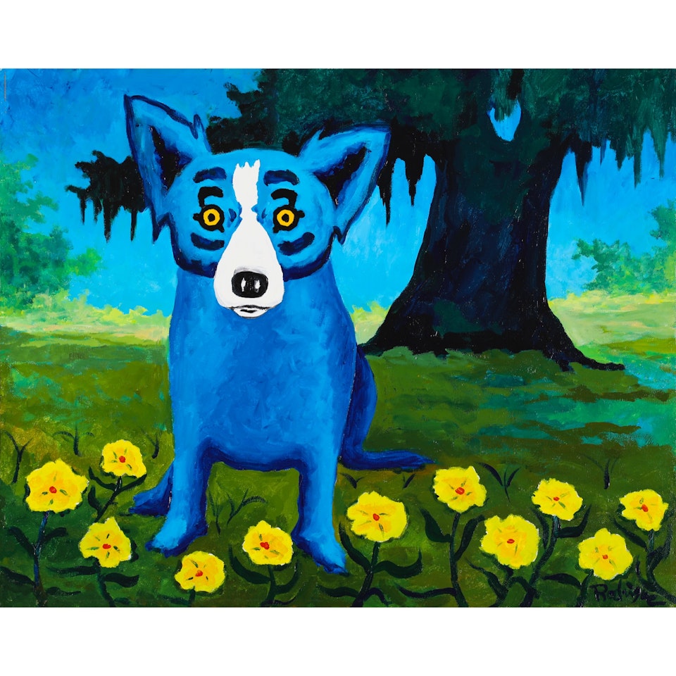 HARMONY FLOWERS FOR GOOD LUCK by George Rodrigue