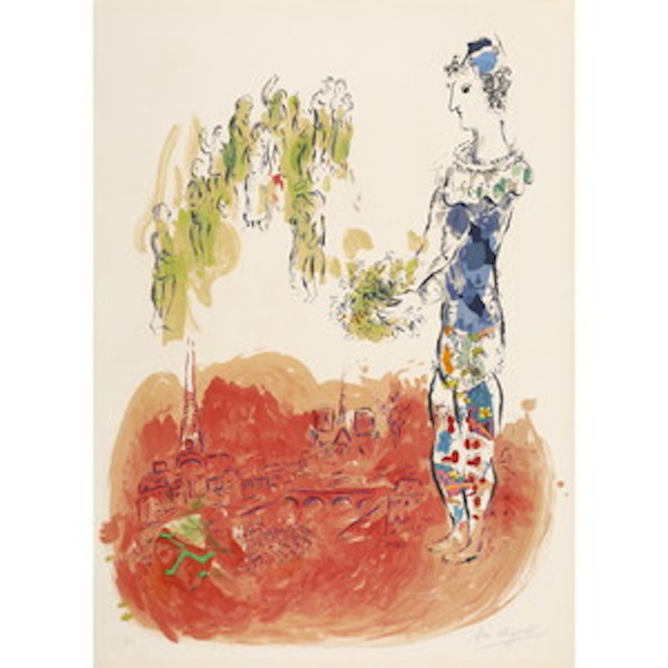 LE MAGICIEN DE PARIS Ⅱ / THE MAGICIAN OF PARIS Ⅱ by Marc Chagall