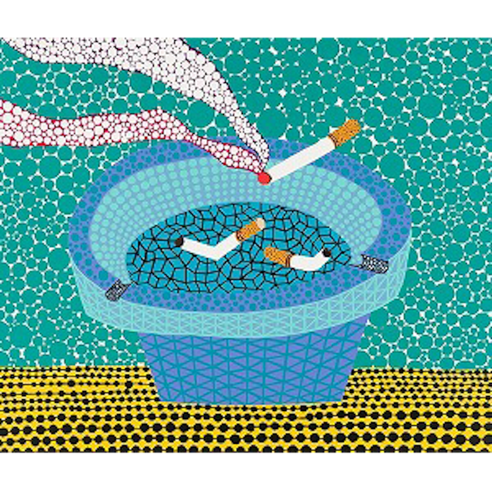 Ashtray (Kusama 145) by Yayoi Kusama