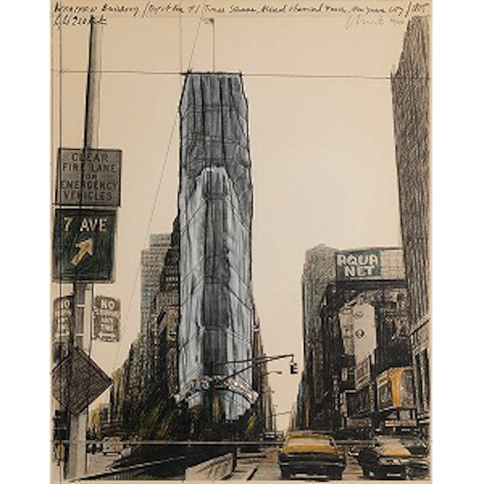 Wrapped Building, Project for 1 Times Square, New York (Schellmann 128) by Christo