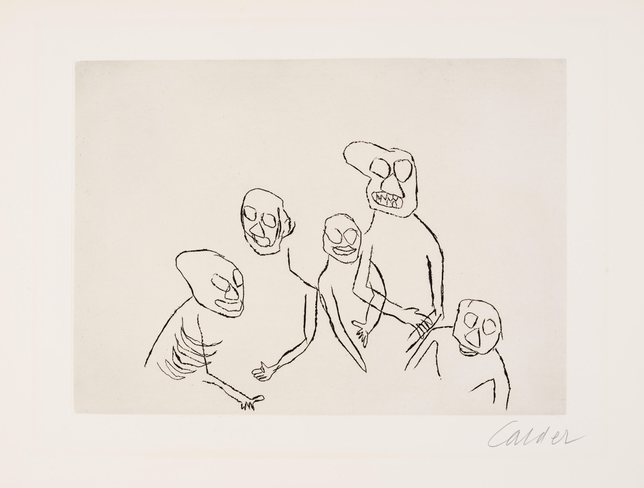 Untitled, from Santa Claus by E.E. Cummings by Alexander Calder