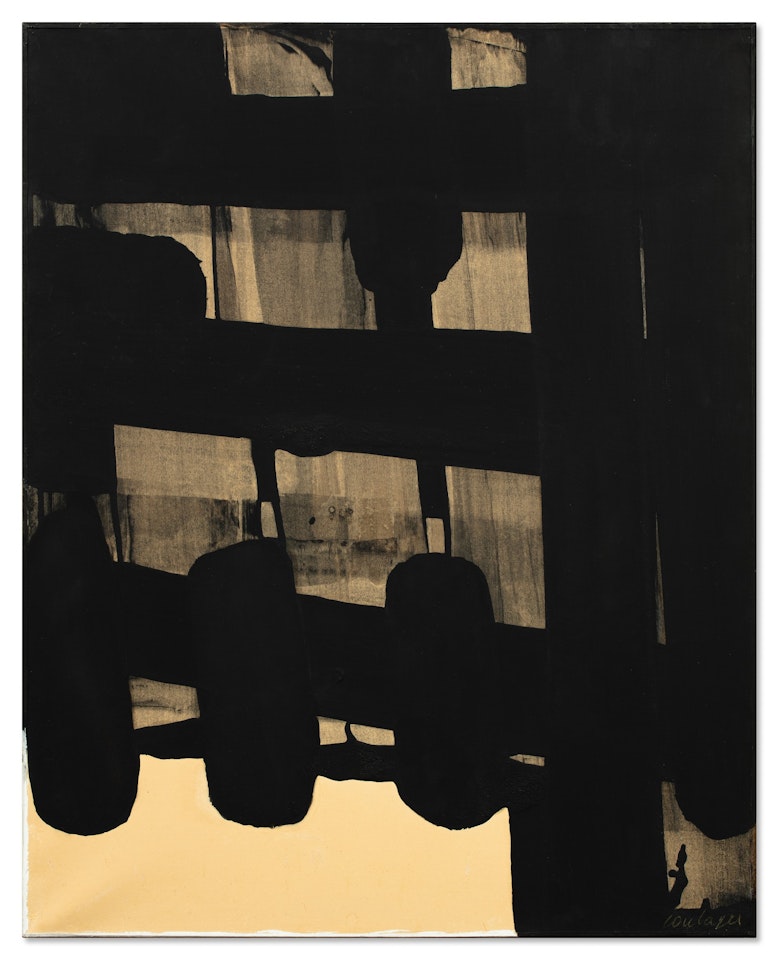 Gouache sur papier 65 x 51,5 cm by Pierre Soulages