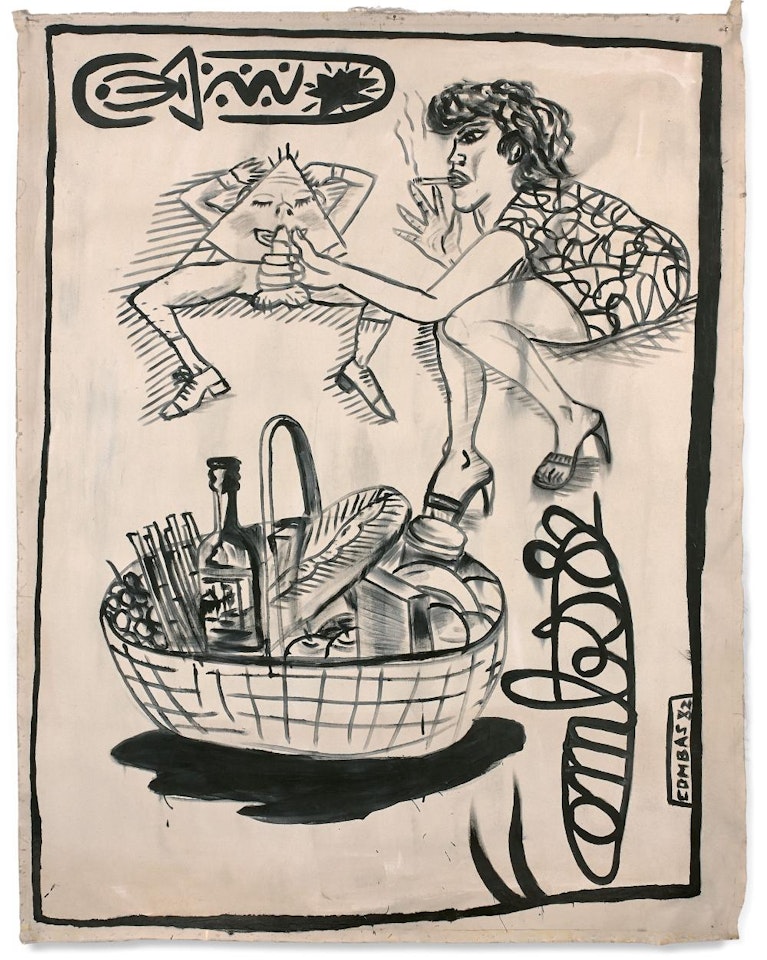 MASTURBAGE EN PIQUE-NIQUEURS by Robert Combas