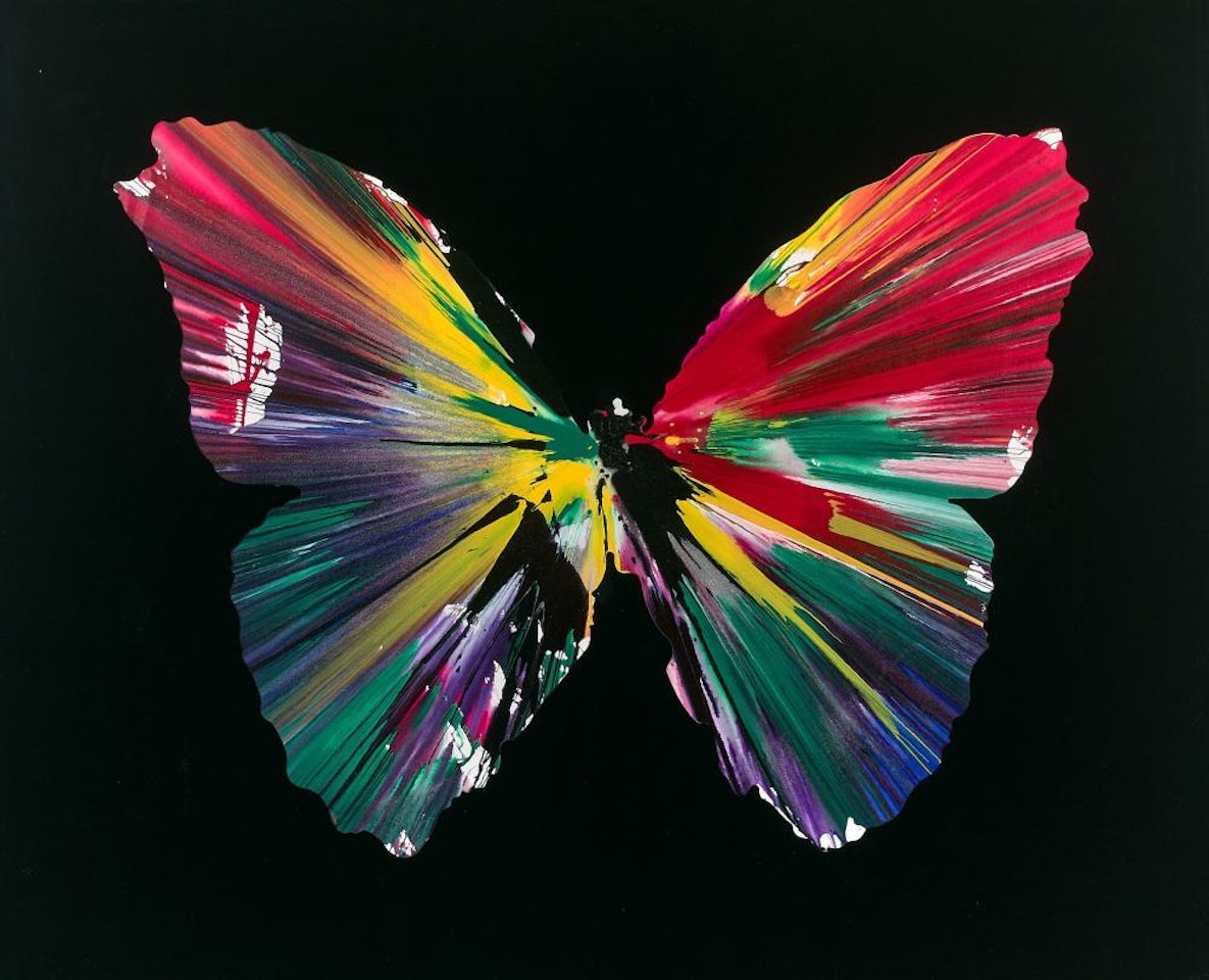 Untitled (Butterfly spin painting) by Damien Hirst