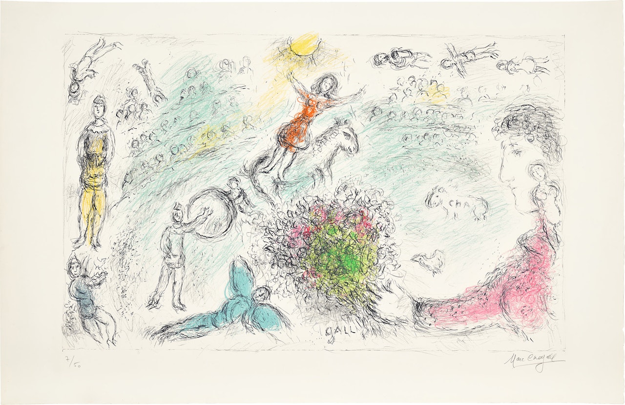 L'âme du cirque (Spirit of the Circus) (M. 982) by Marc Chagall