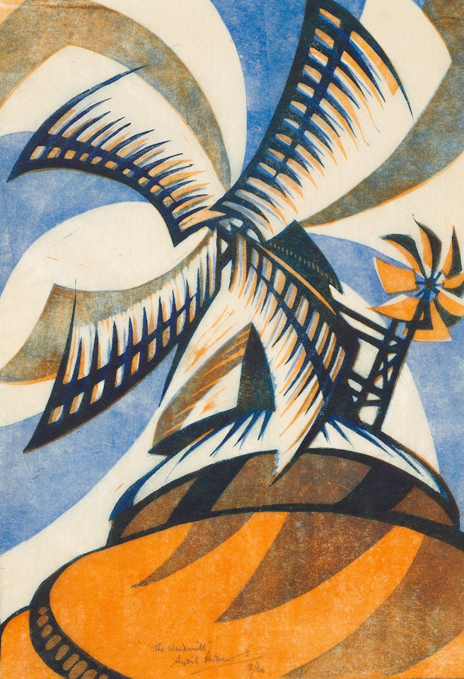 The Windmill (C. SA 27) by Sybil Andrews