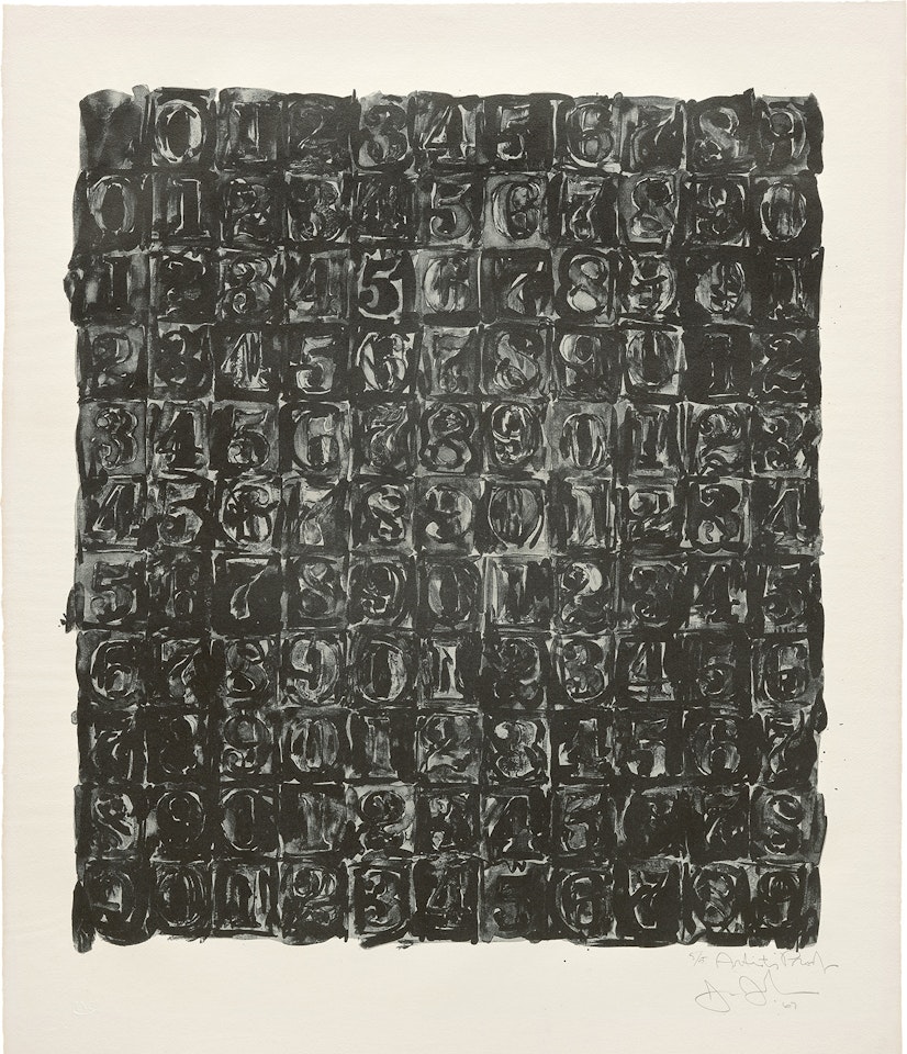 Numbers (U.L.A.E 33) by Jasper Johns