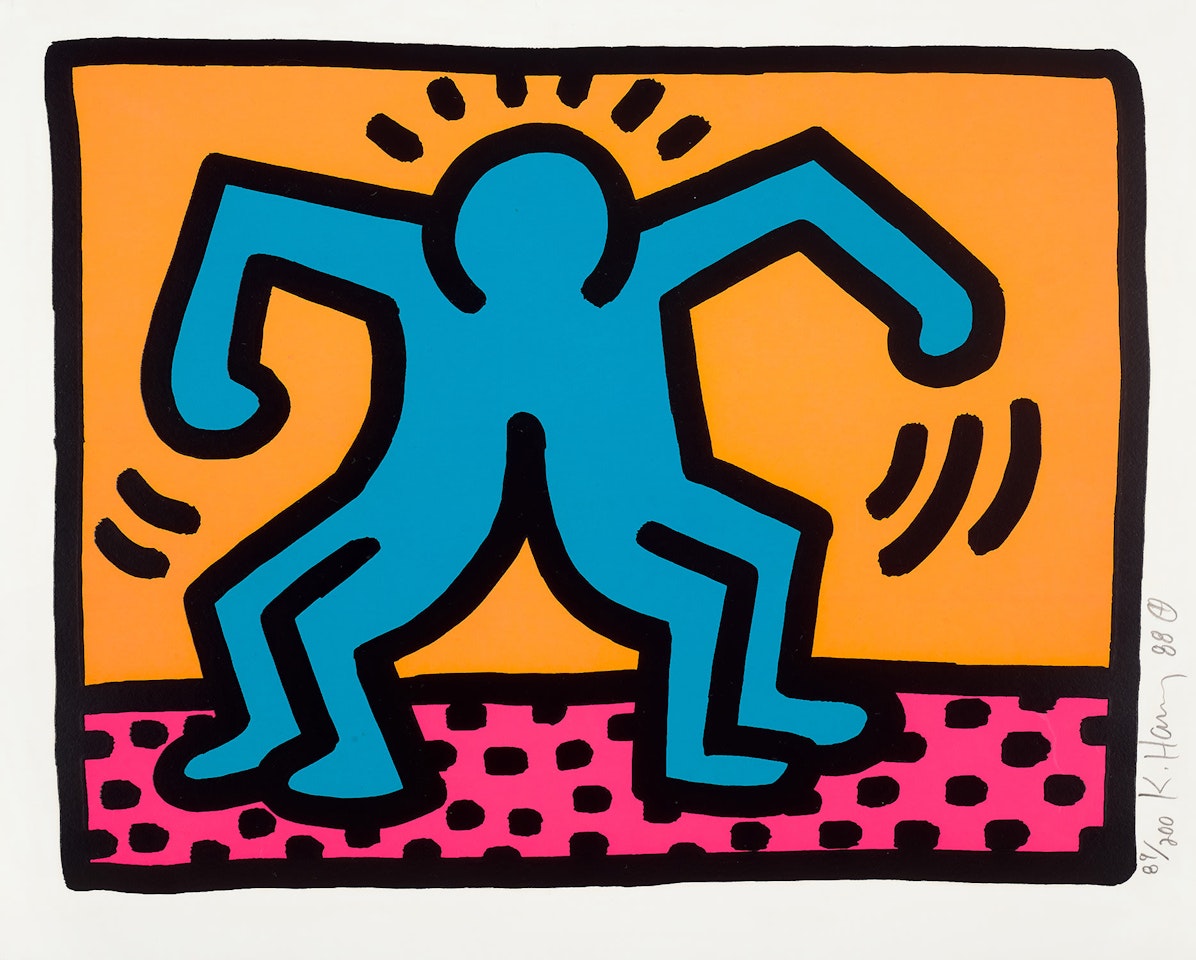 Pop Shop II: one plate (L. pp. 96-97) by Keith Haring