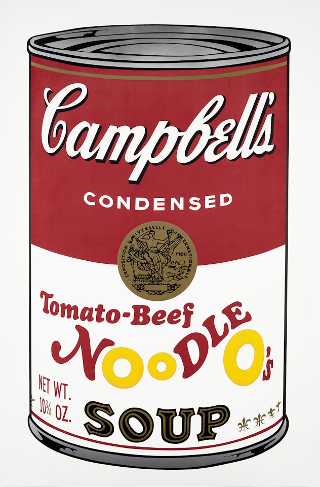 Tomato-Beef Noodle O's, from Campbell's Soup II (F. & S. 61) by Andy Warhol