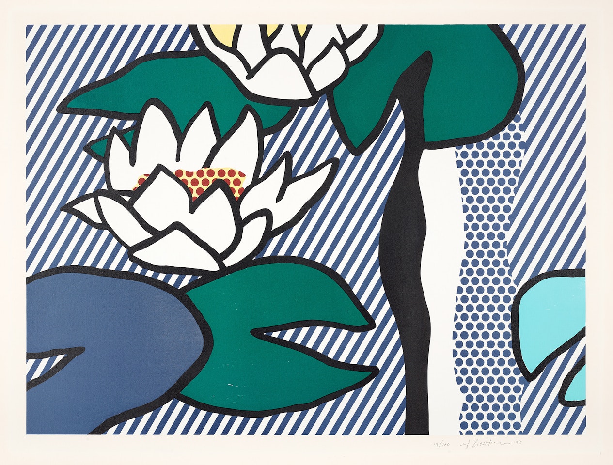 Les nymphéas (The Water Lilies) (C. 280) by Roy Lichtenstein