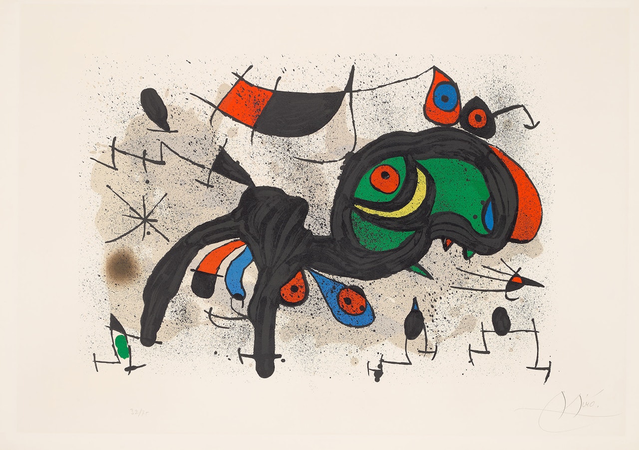 Le bélier fleuri (The Flowery Ram) (M. 739, C. 145) by Joan Miró