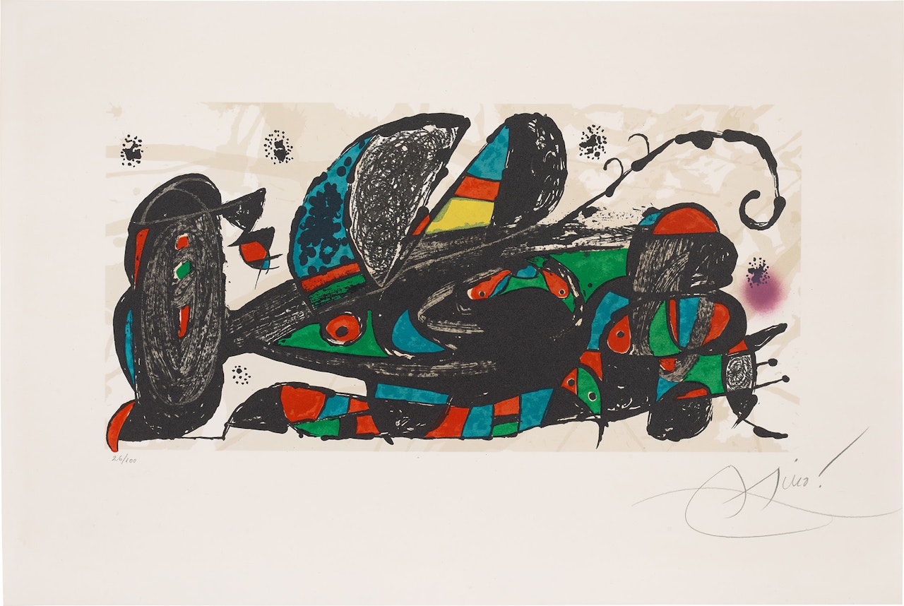 Joan Miró escultor (Joan Miró Sculptor): one plate (M. 934, C. 191) by Joan Miró