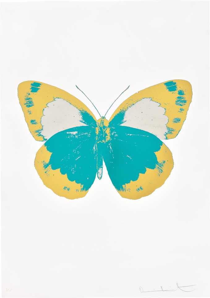 The Souls II - Turquoise/Oriental Gold/Silver Gloss by Damien Hirst
