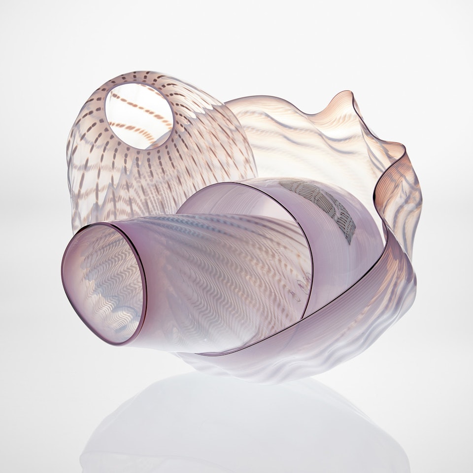 Four-piece "Seaform" set by Dale Chihuly