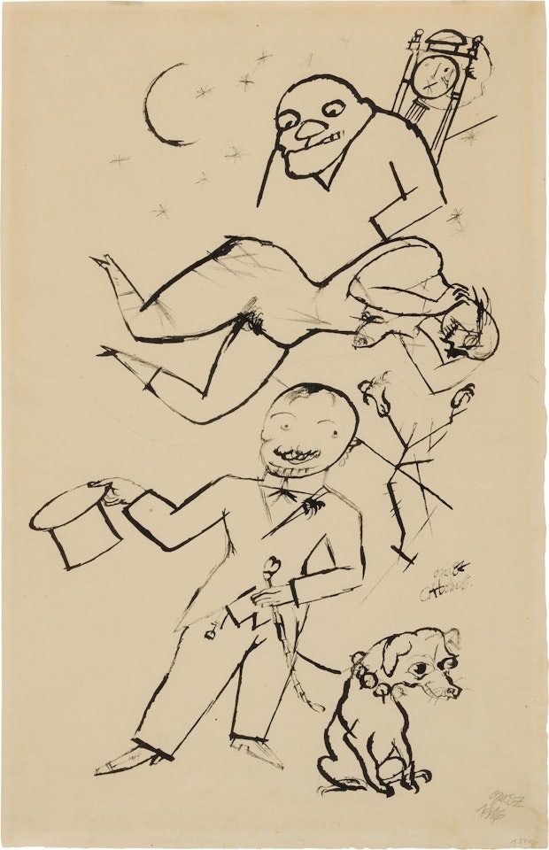 Herr und Hund (Man and Dog) by George Grosz