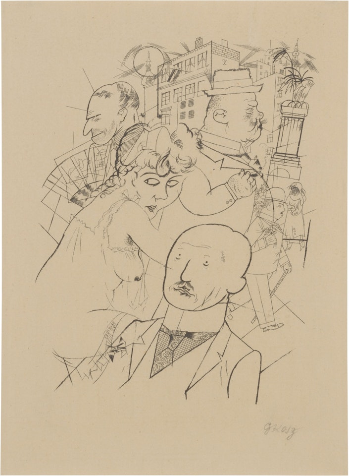Dr. Huelsenbeck am Ende (Dr. Huelsenbeck Near the End) (Dückers S I, 40) by George Grosz