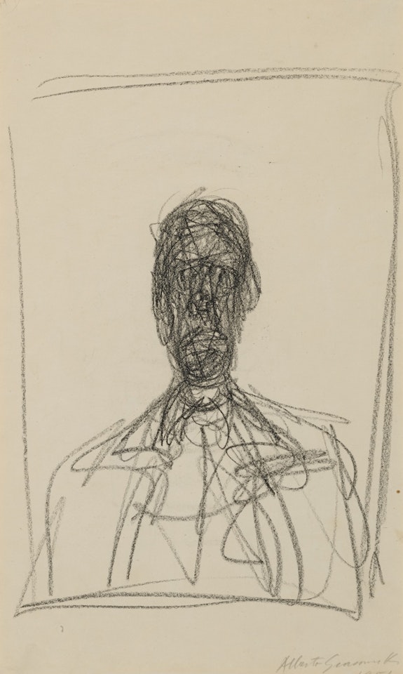 Tête de Diego & Femme lisant (A Double-Sided Work) by Alberto Giacometti