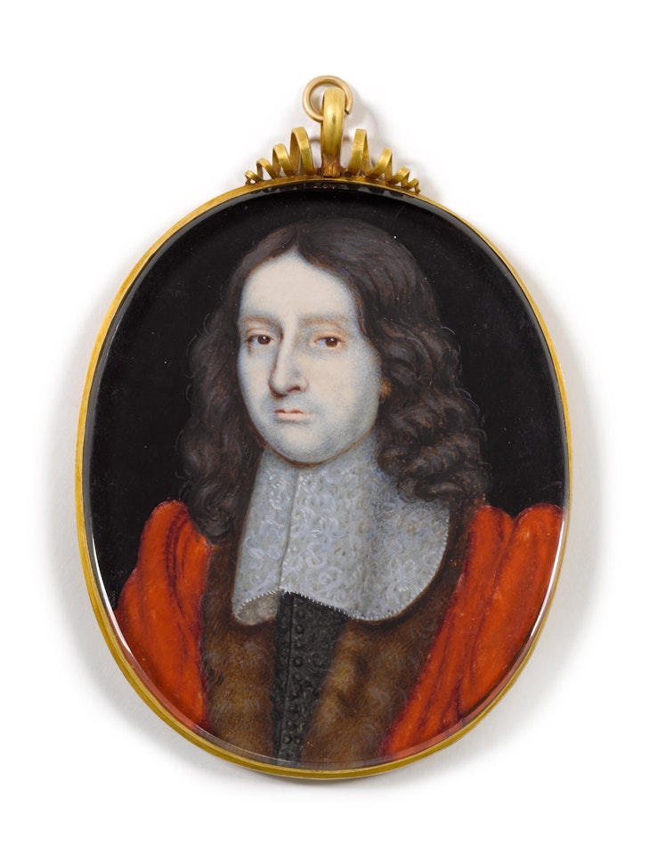 A pair of miniatures of a lady and gentleman by English School