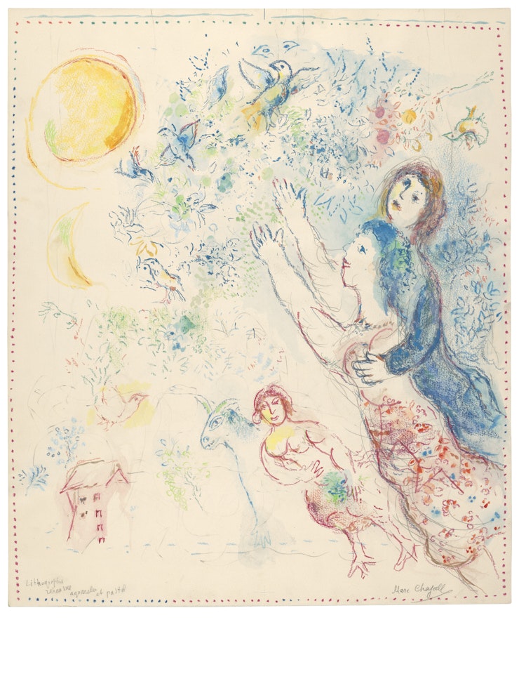 La Chasse à l'Oiseau bleu by Marc Chagall
