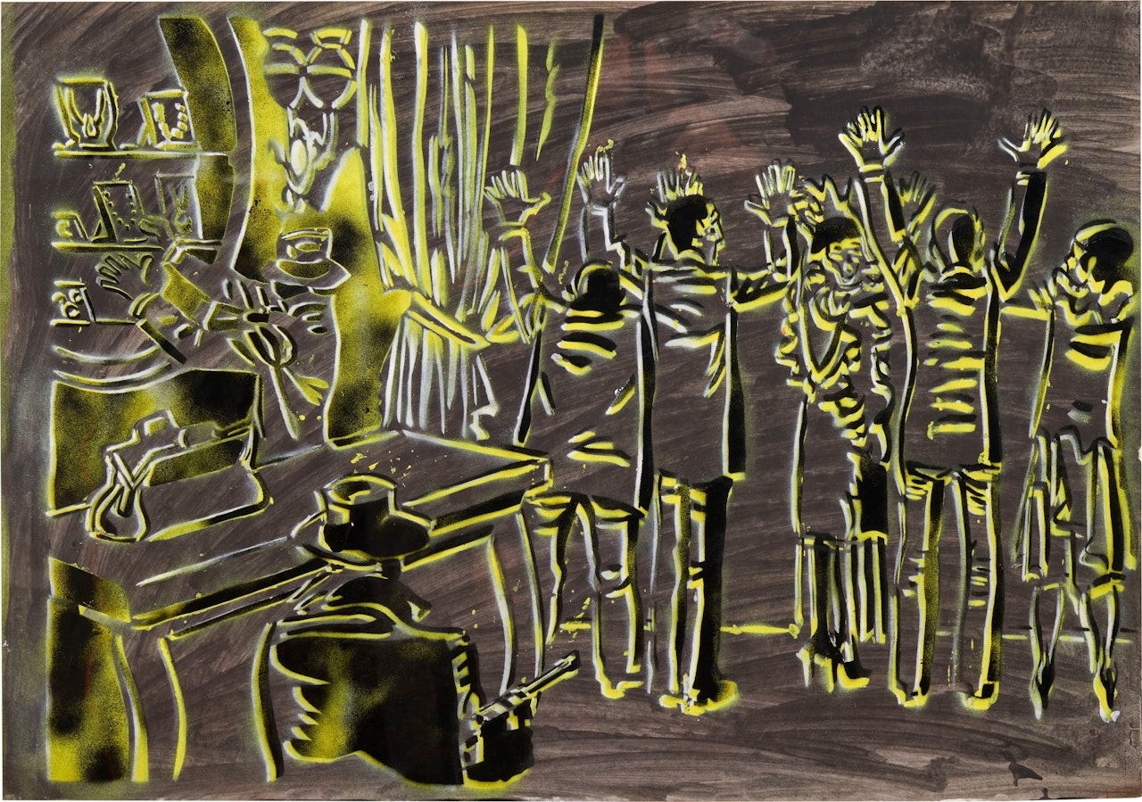 Untitled (“Überfall”) by Sigmar Polke