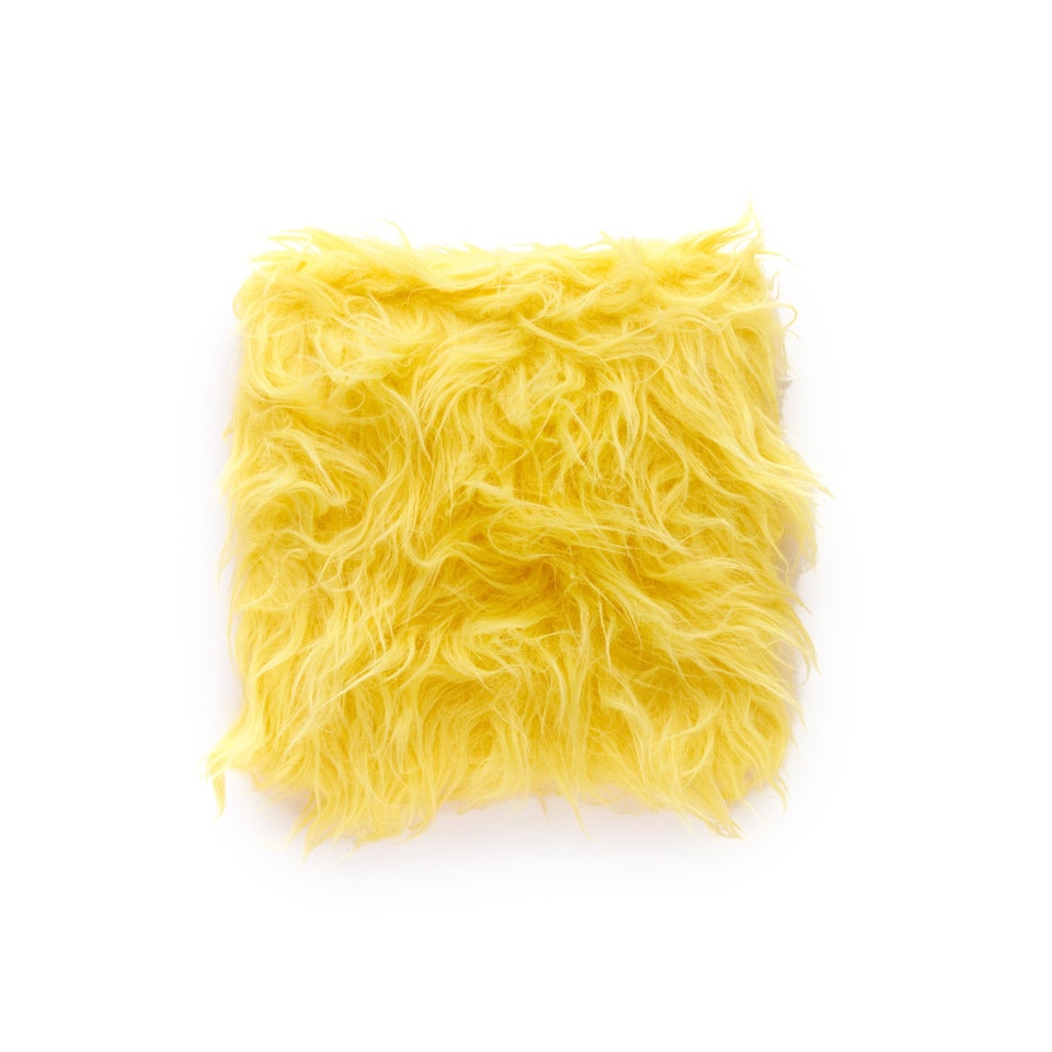 Cuddly Painting (yellow) by Sylvie Fleury