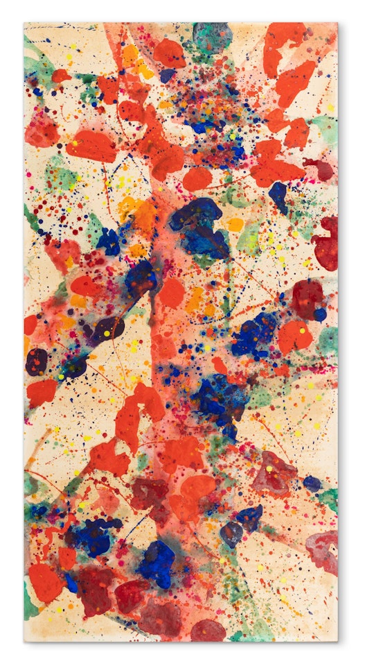Red Poles by Sam Francis
