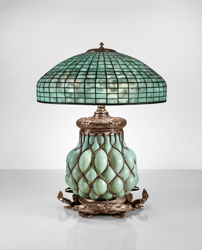 “Geometric” Table Lamp by Tiffany Studios