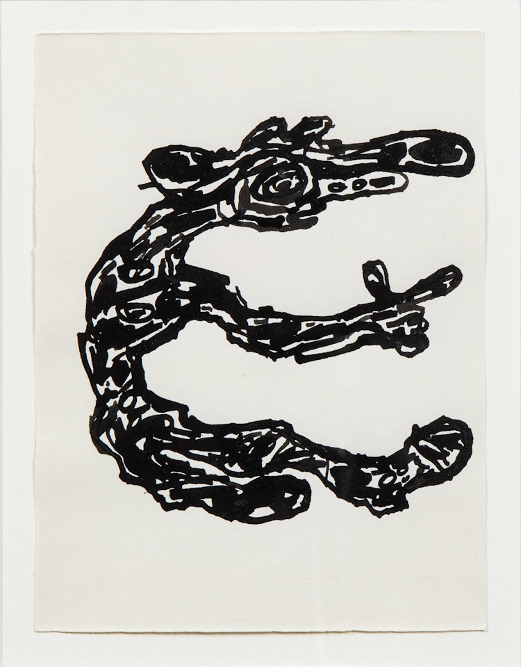 Lettrine E by Jean Dubuffet