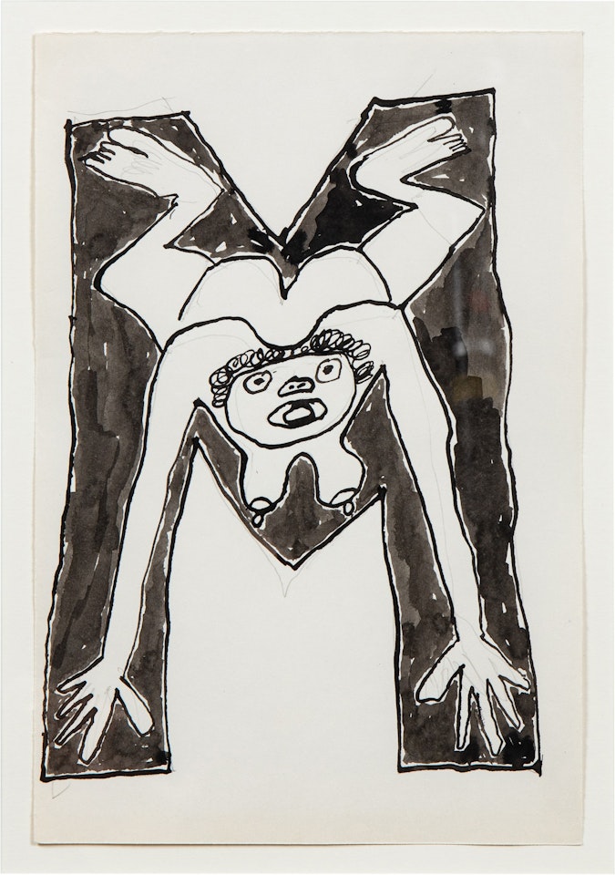 Lettrine M by Jean Dubuffet