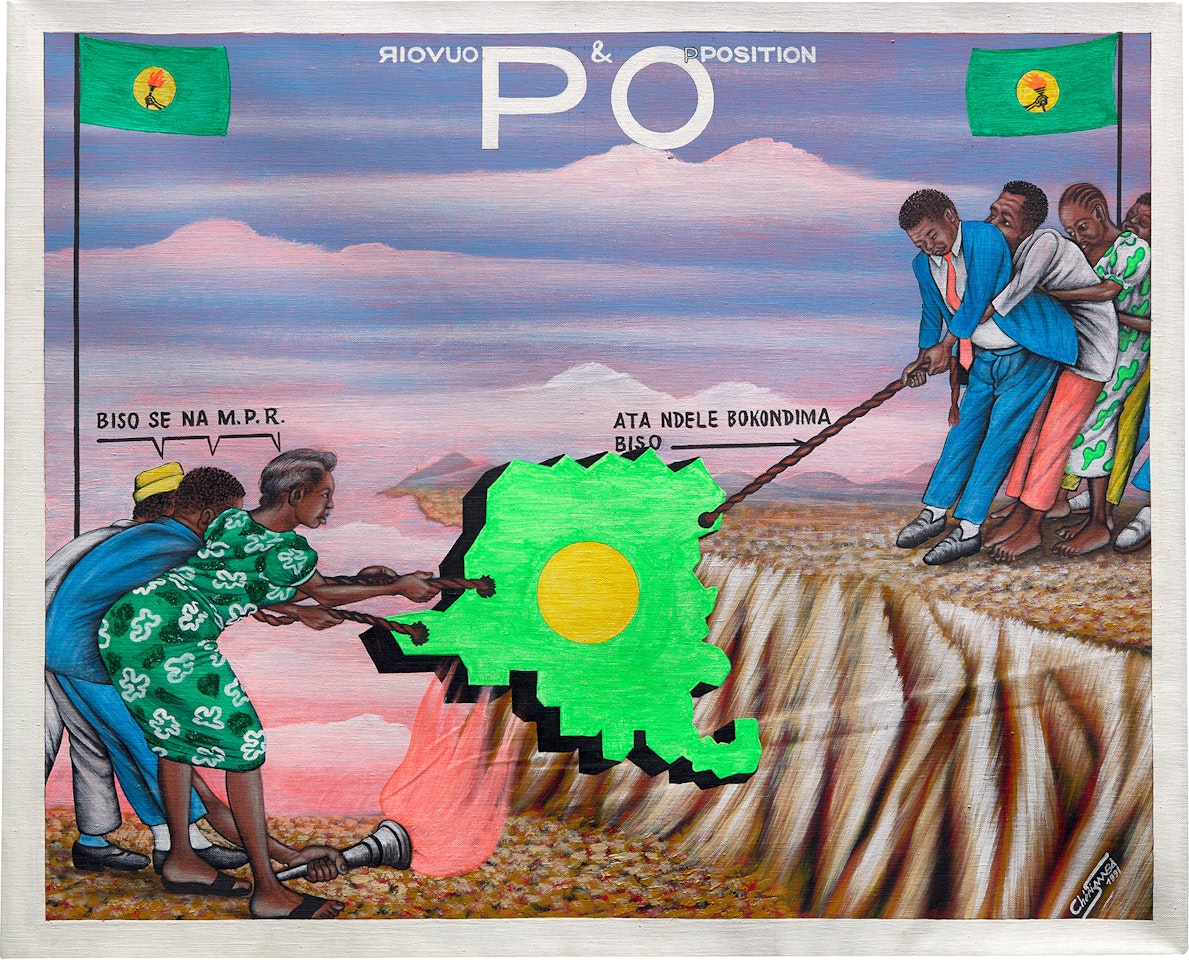 Pouvoir et Opposition by Chéri Samba