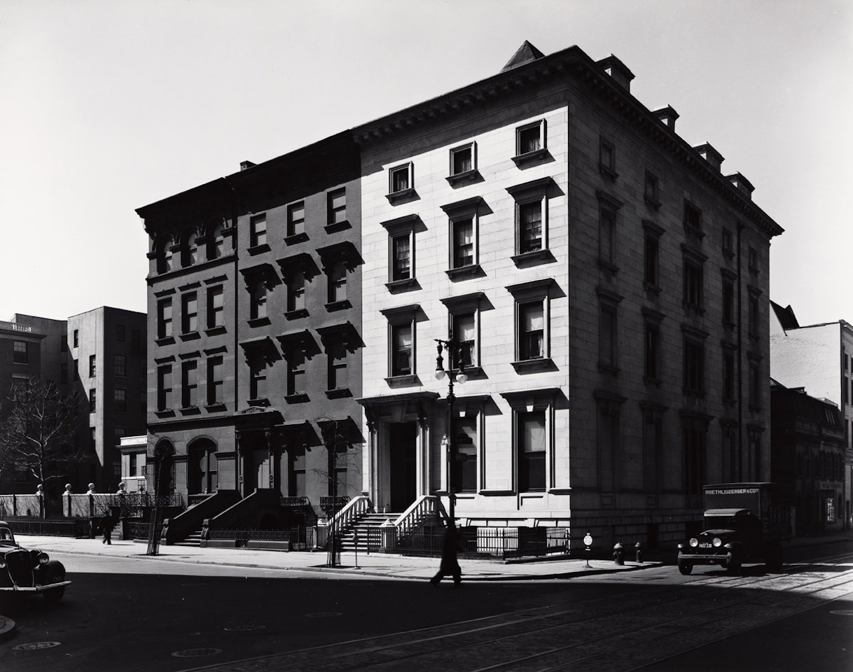 Fifth Avenue Houses, Nos. 4, 6, 8 by Berenice Abbott