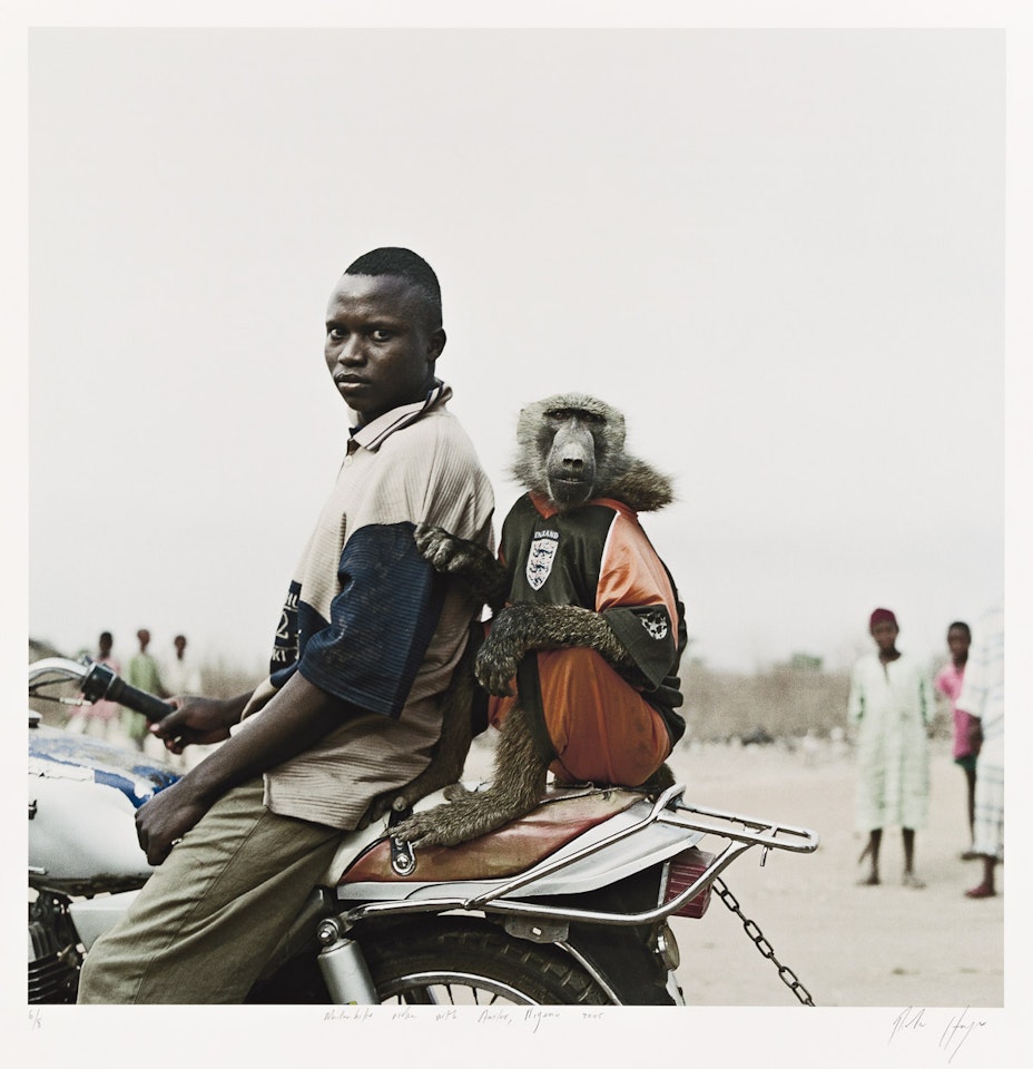 Motorbike Rider with Amiloo, Nigeria by Pieter Hugo