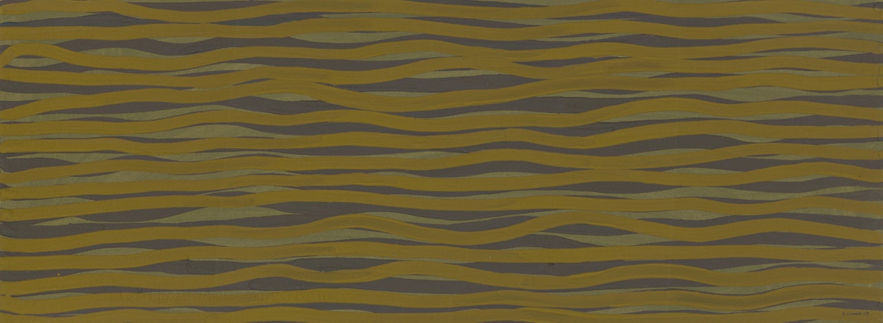 Horizontal Brushstroke by Sol LeWitt