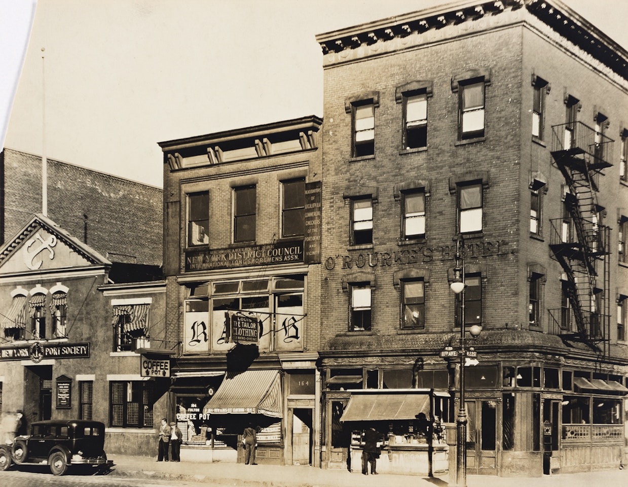 O'Rourke's Hotel, 11th Avenue and 22nd Street by Berenice Abbott